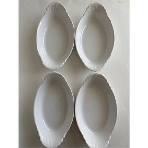Revol France La Porcelain France 4 White Au Gratin Dishes